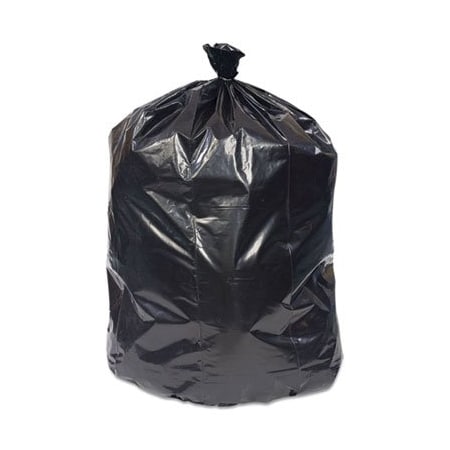 Coastwide Professional REPROCESSED RESIN CAN LINERS, 45 GAL, 1.8 MIL, 40in X 46in, BLACK, 100PK 814891